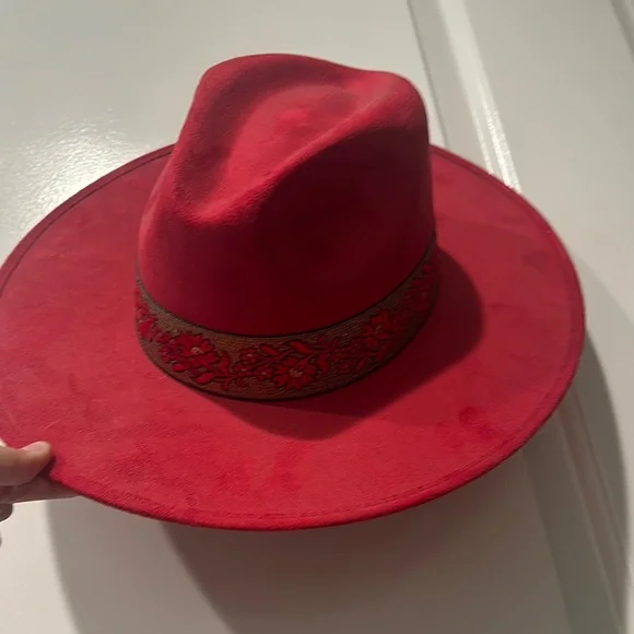 Elegant Red Women's Hat